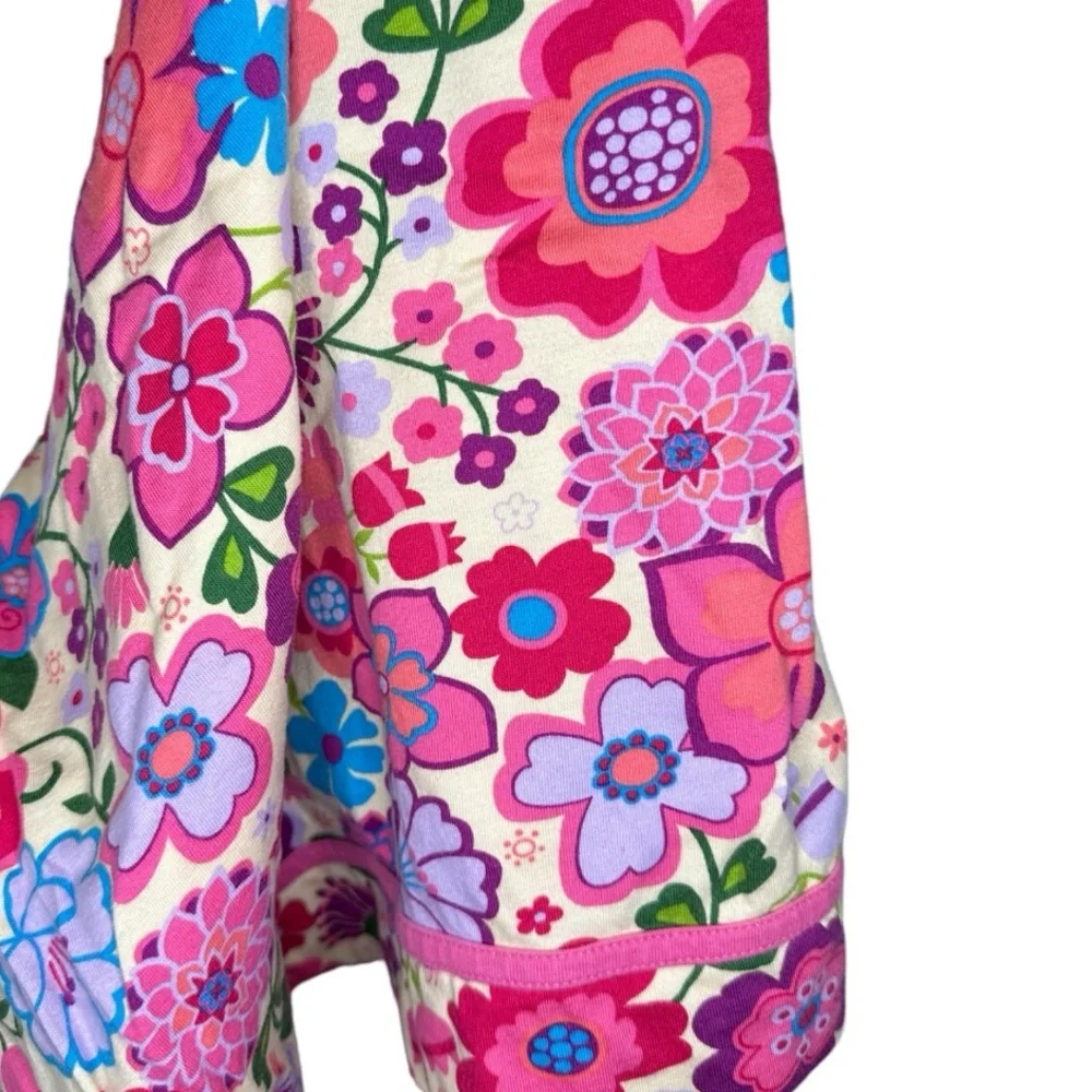 Hanna Andersson Floral Dress Girls Size 140 cm (Size 10)Long Sleeve Knee Length - Picture 6 of 7